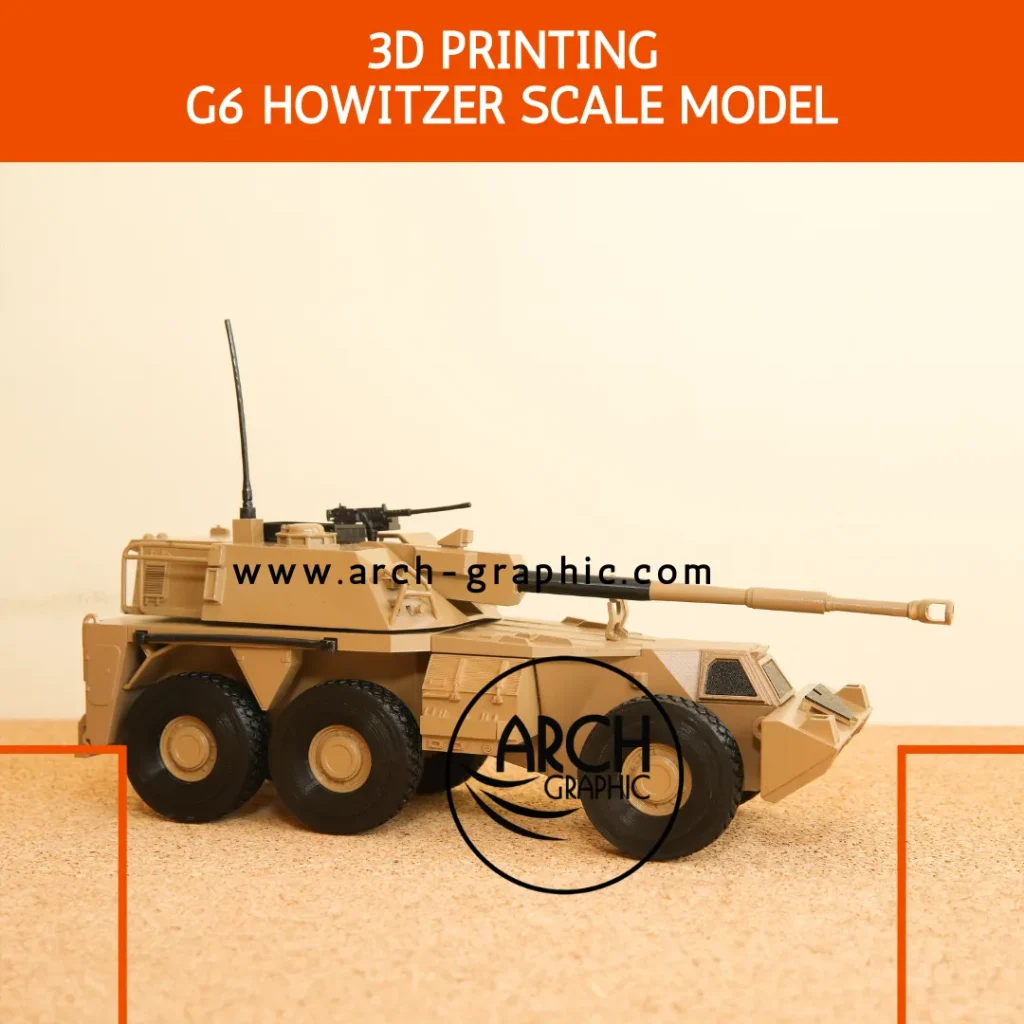 3D Printing G6 Howitzer Scale Model