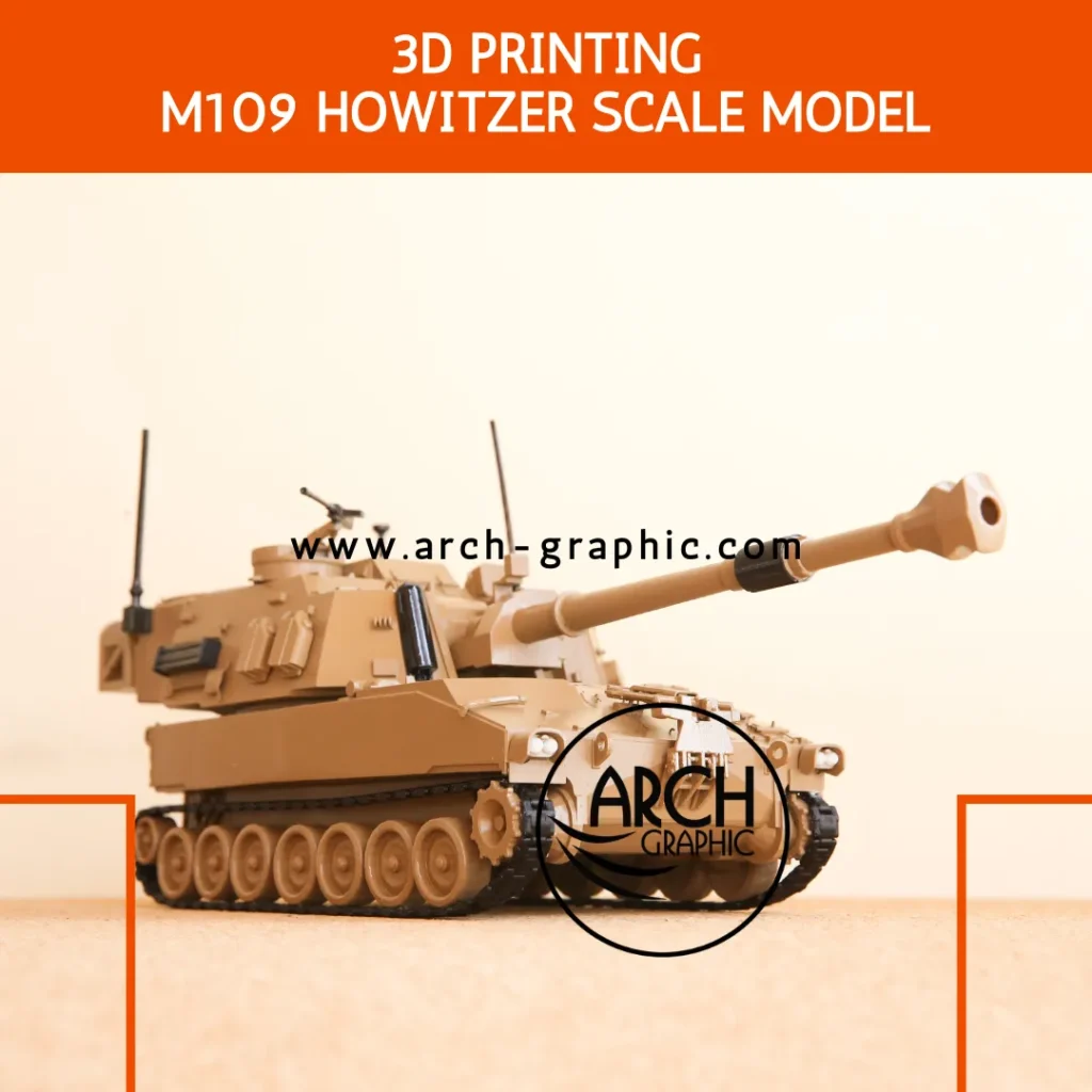 3D Printing M109 Howitzer Scale Model