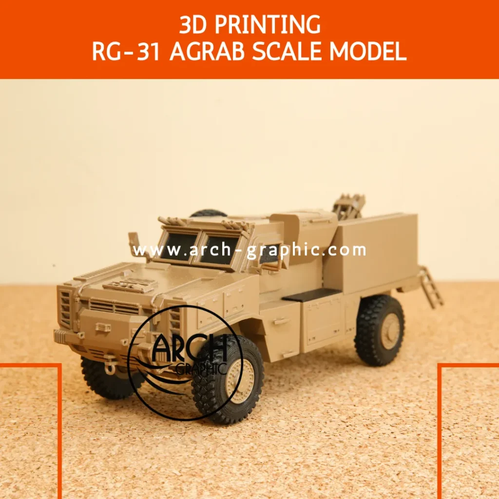 3D Printing RG-31 AGRAB Scale Model