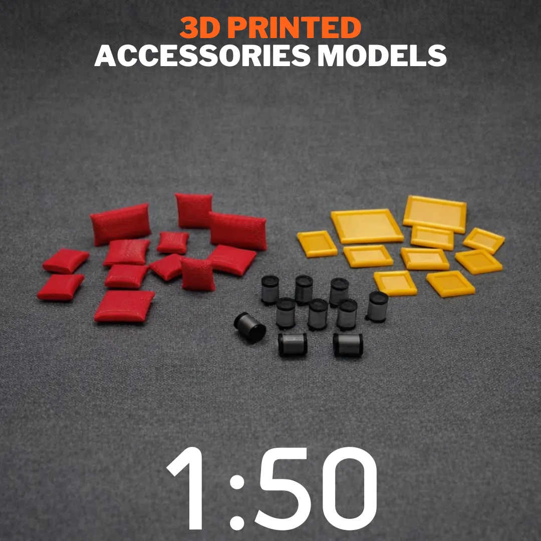 3D Printing Accessories Models Scale 1:50