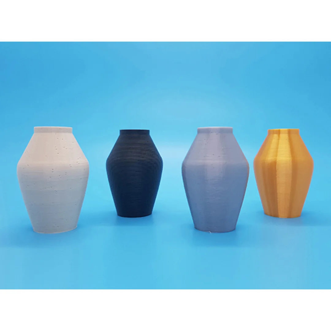 Frej Vase models displayed together, showing their shape and open rims.
