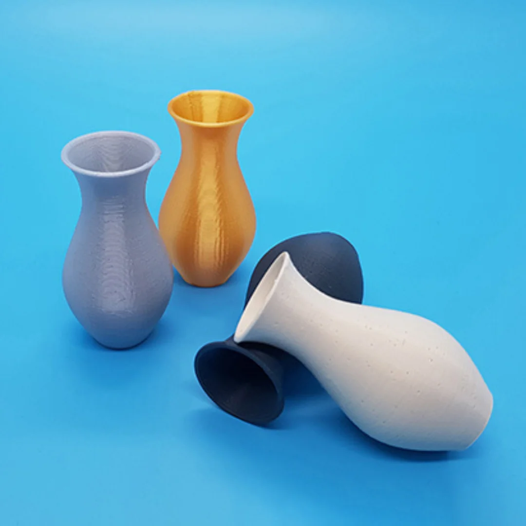 Desert Vase models displayed together, showing their shape and open rims.
