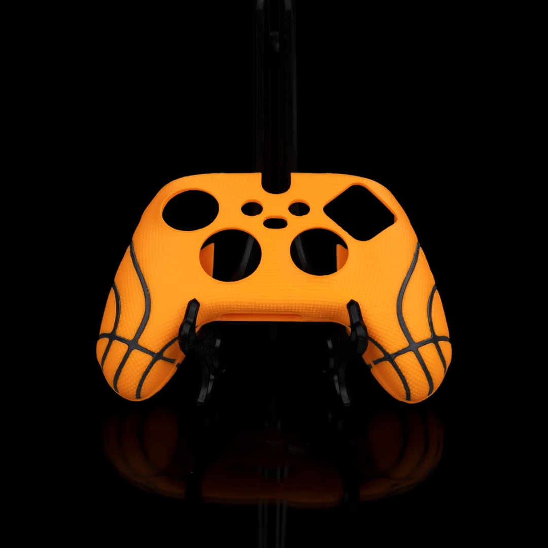 Basketball-style Xbox controller cover showing its textured surface and control openings.