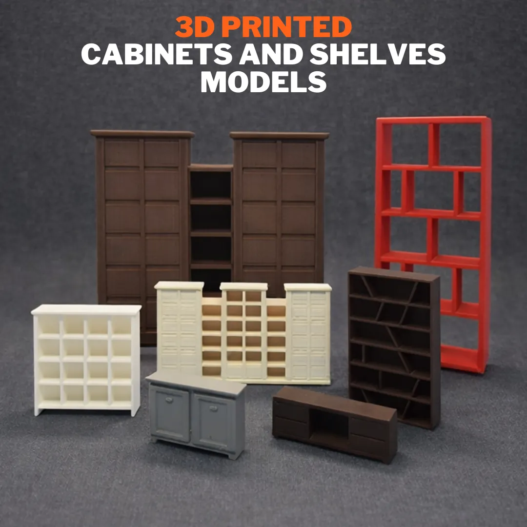 3D Printing Cabinets and Shelves Models