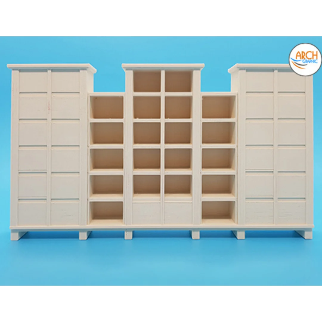 Front view of the jullia large cabinet model scale 1:20.