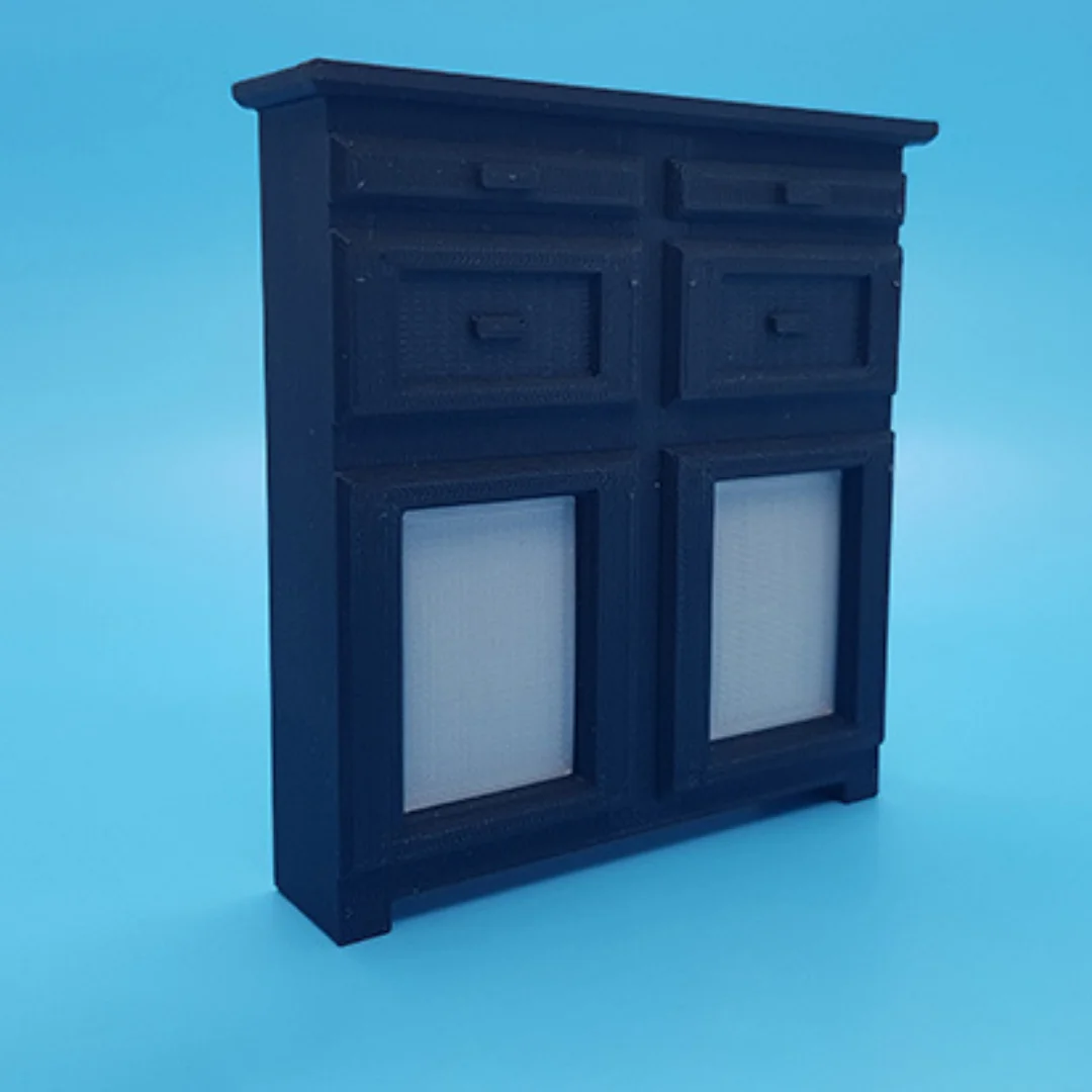 King-1 Cabinet miniature at 1:20 scale, shown at an angle.