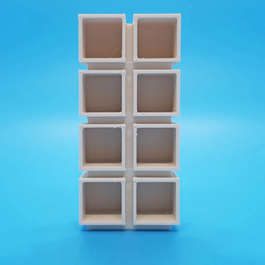 Cubic Small Shelves miniature at 1:20 scale, shown from the front.