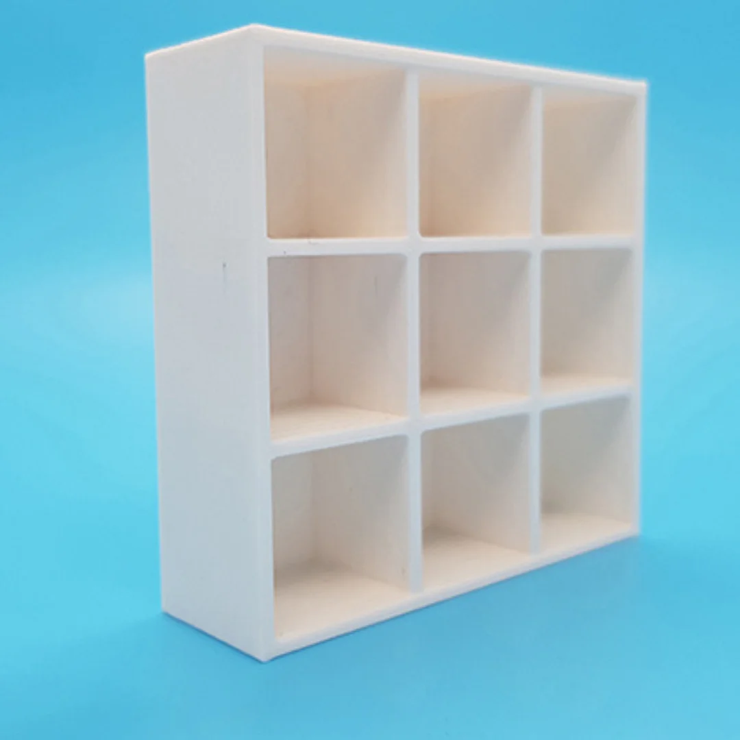 YOI Shelves miniature at 1:20 scale, shown at an angle.