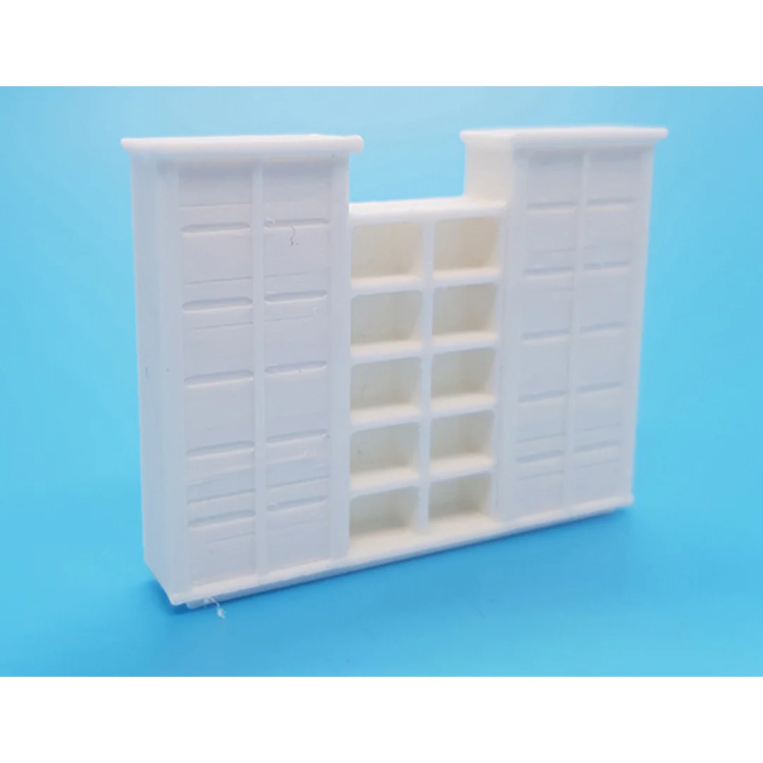 Jullia Medium Cabinet miniature model showing its shelving and cabinet design at 1:50 scale.