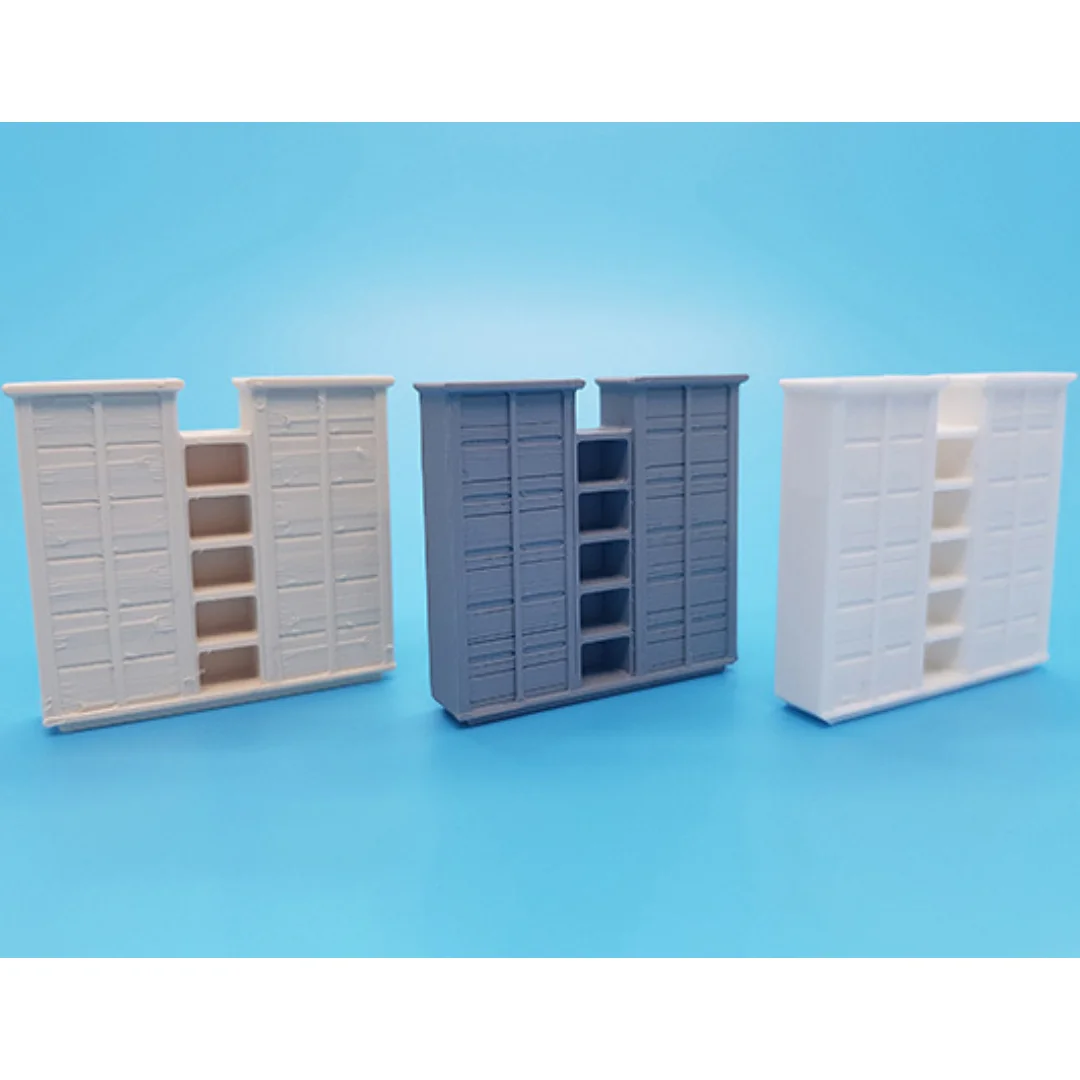 Jullia Small Cabinet miniature models displayed together at 1:50 scale.