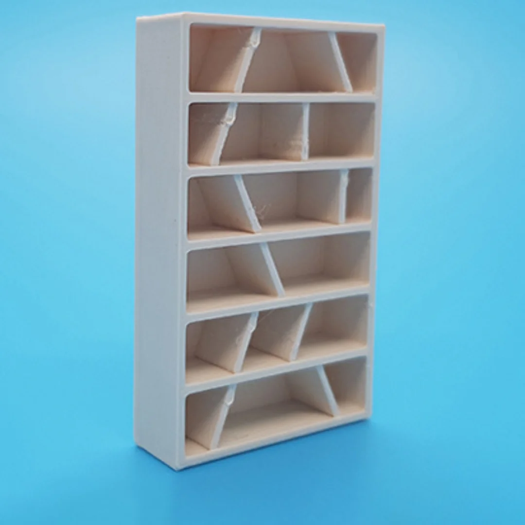 Random Shelves miniature model at 1:50 scale.