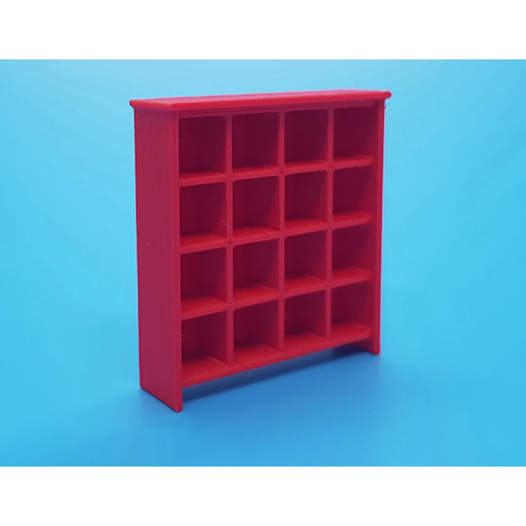 Tomnes Large Shelves miniature model at 1:50 scale.