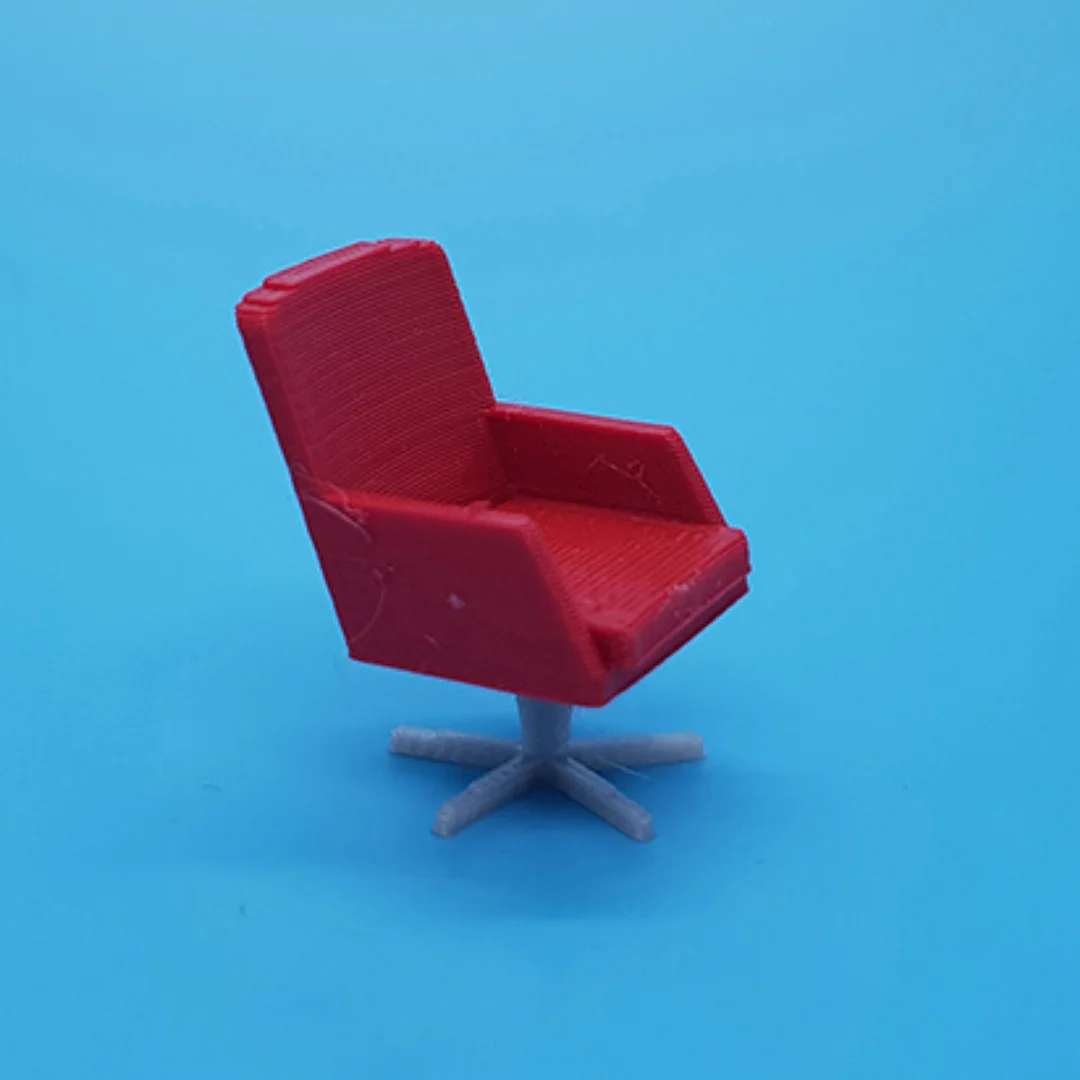 Executive Panel Arms Chair miniature model at 1:50 scale.