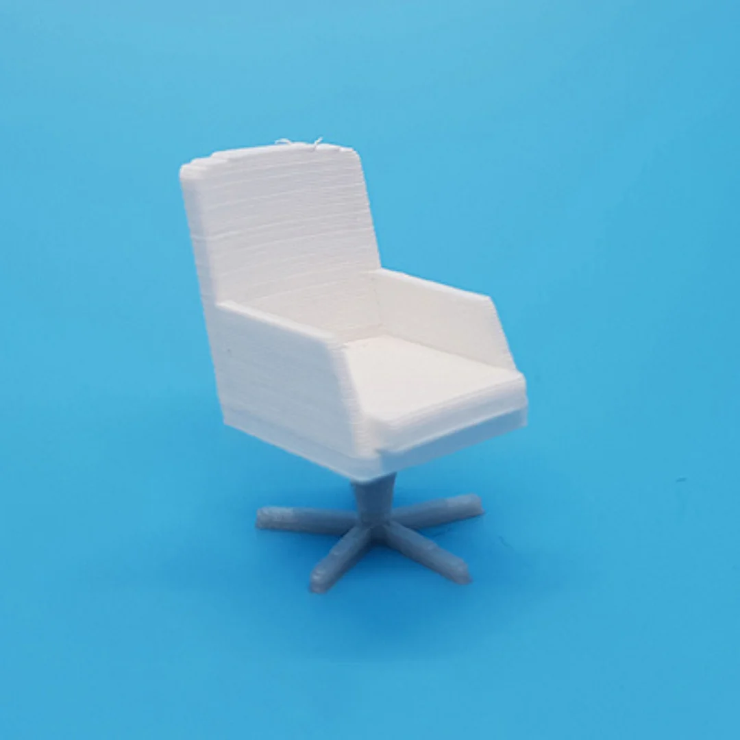 Executive Panel Arms Chair miniature model at 1:50 scale.