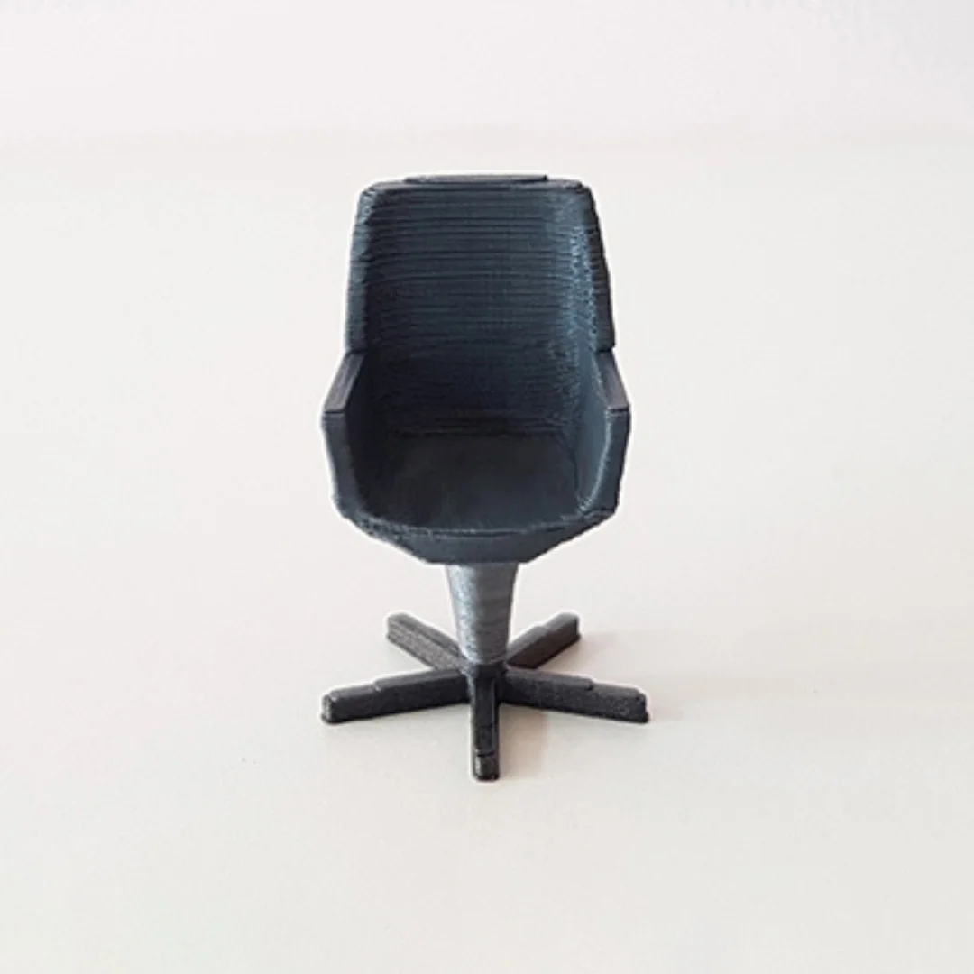 Visitor Chair miniature model at 1:50 scale.