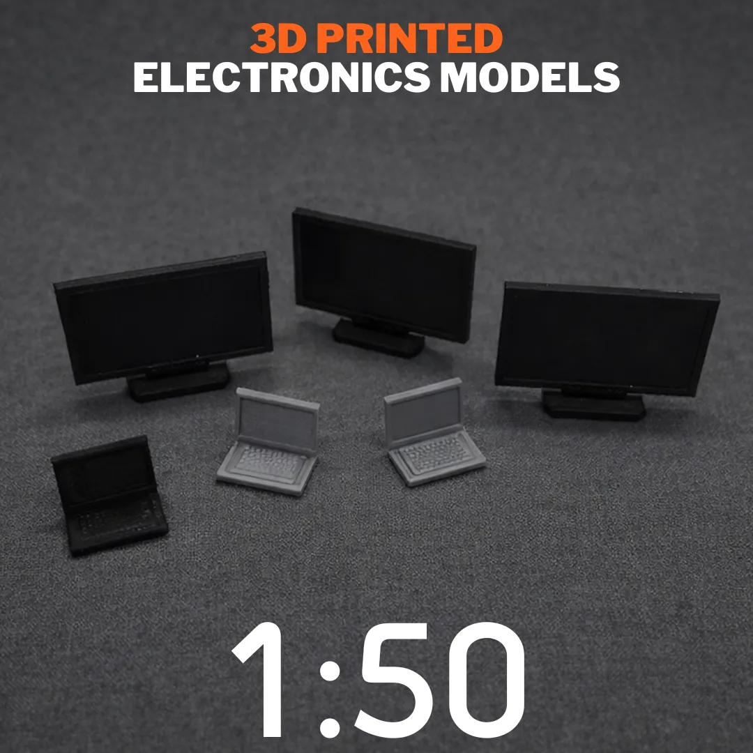 3D Printing Electronics Models Scale 1:50