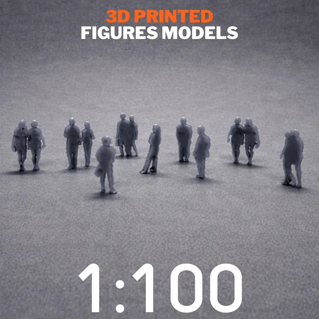 3D Printing Figures Models Scale 1:100