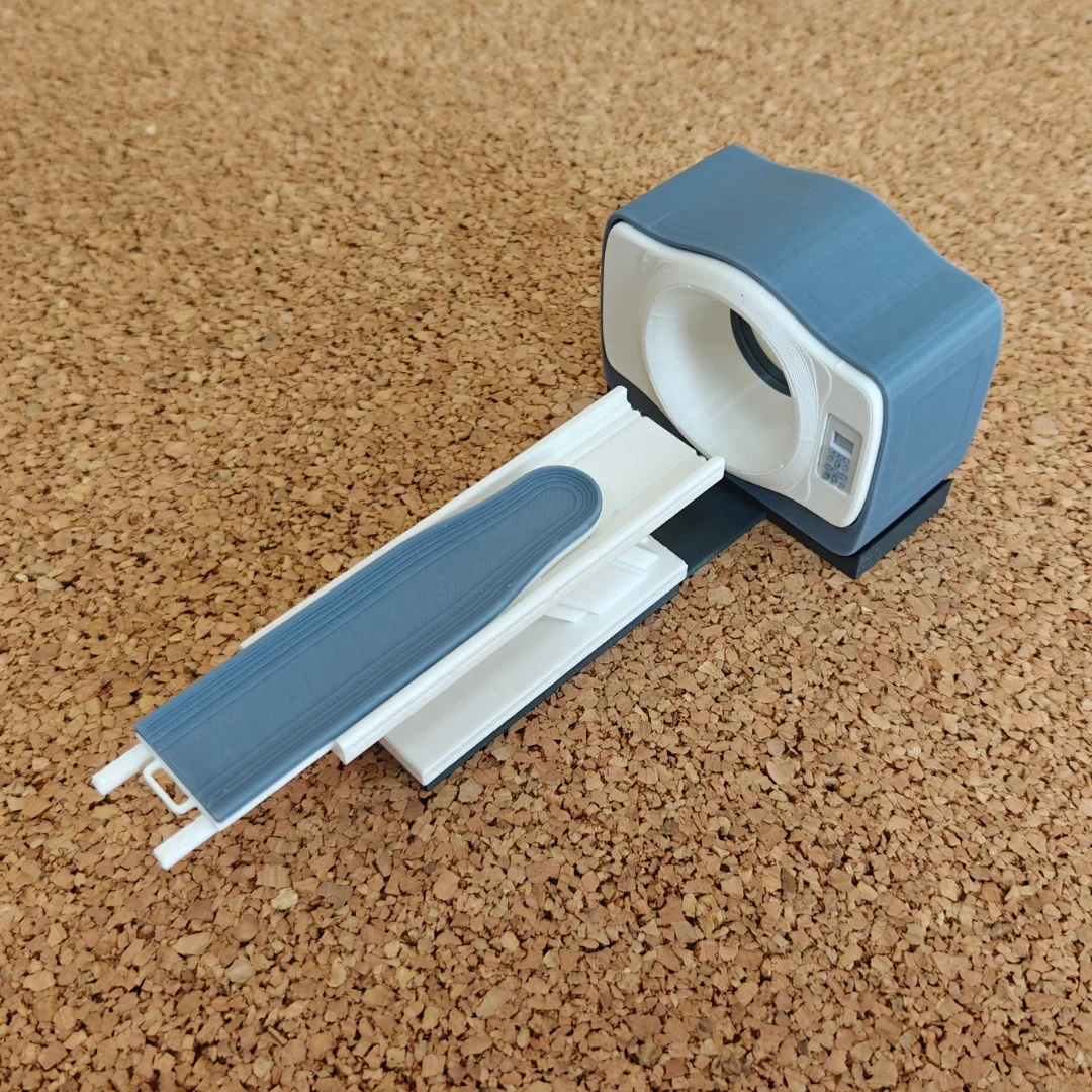 MRI Scanner miniature model at 1:20 scale.