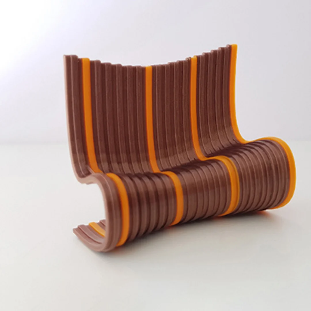 Organic Sofa Large miniature model at 1:50 scale.
