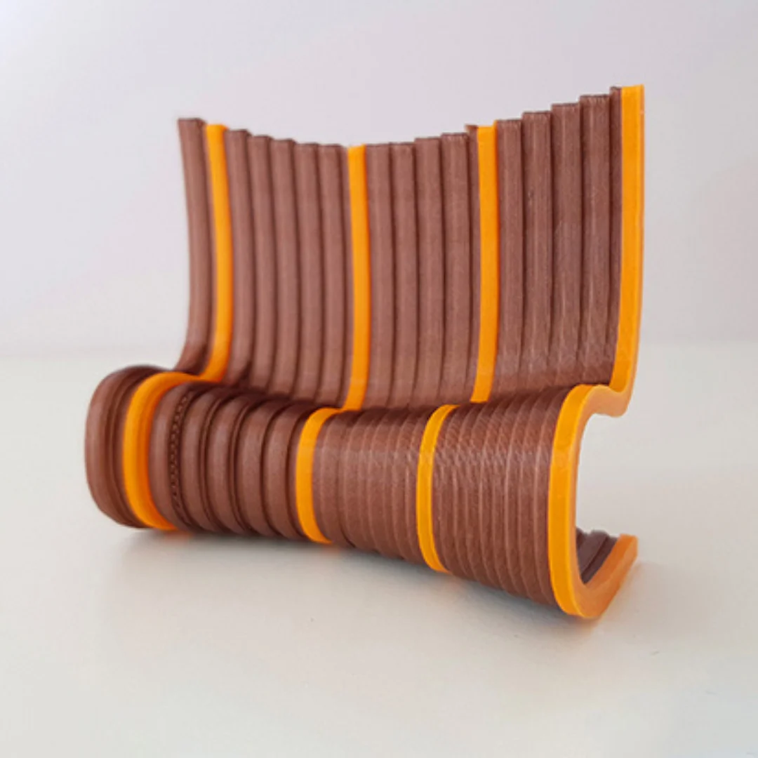 Organic Sofa Large miniature model at 1:50 scale.