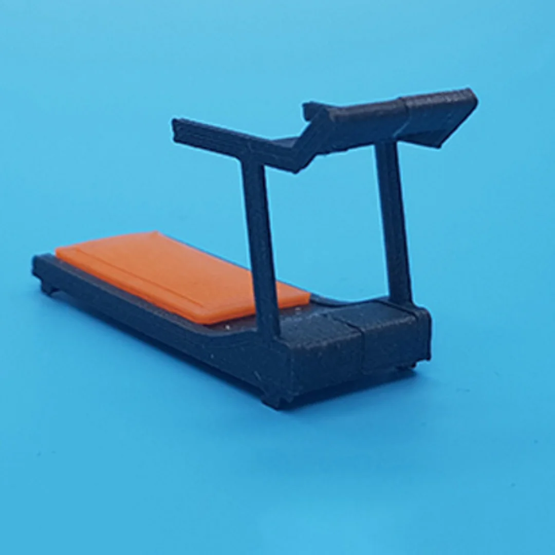 Treadmill miniature model at 1:50 scale.