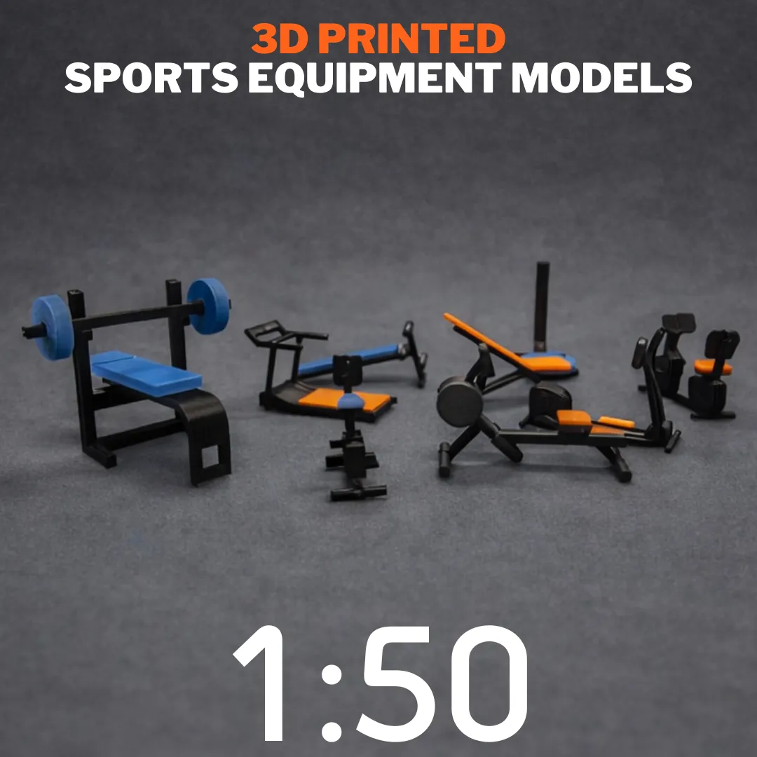 3D Printing Sports Equipment Models Scale 1:50