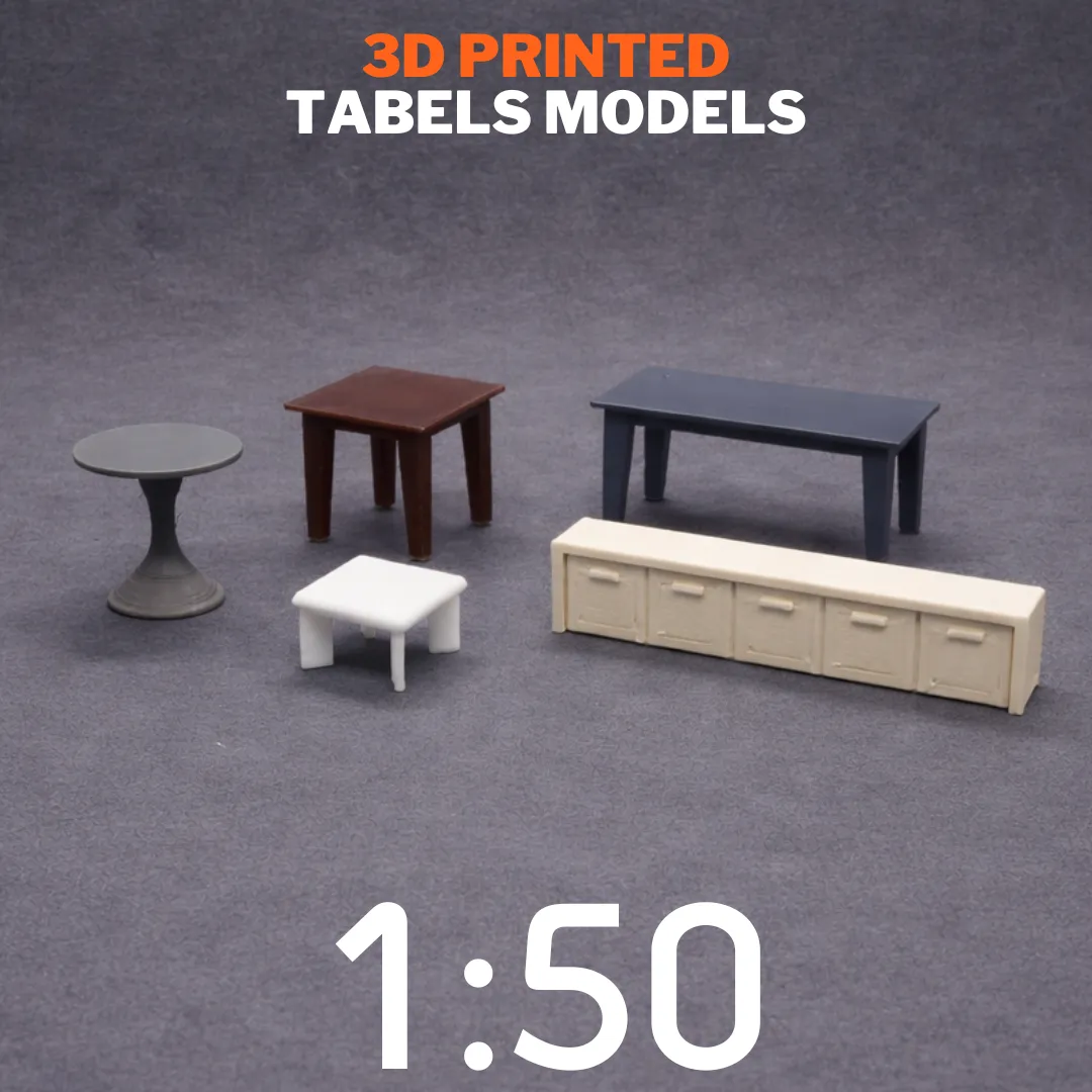 3D Printing Tables Models Scale 1:50