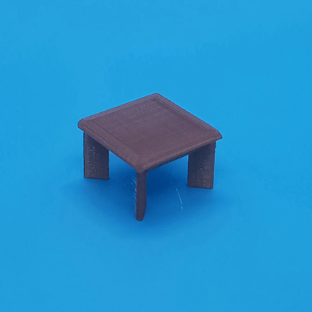 Aster Small Coffee Table miniature model at 1:50 scale.
