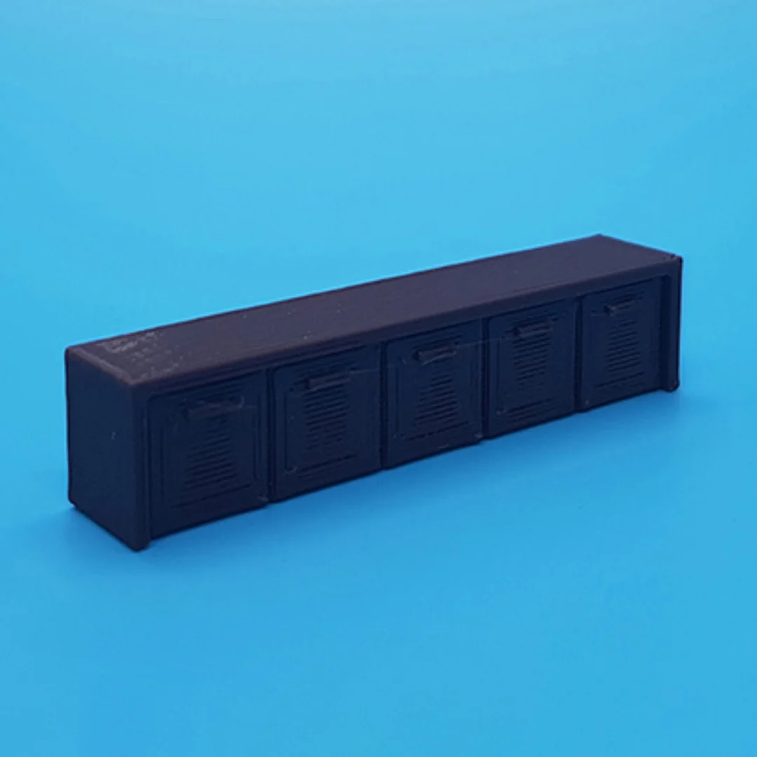 Eco-Design TV Table miniature model at 1:50 scale.