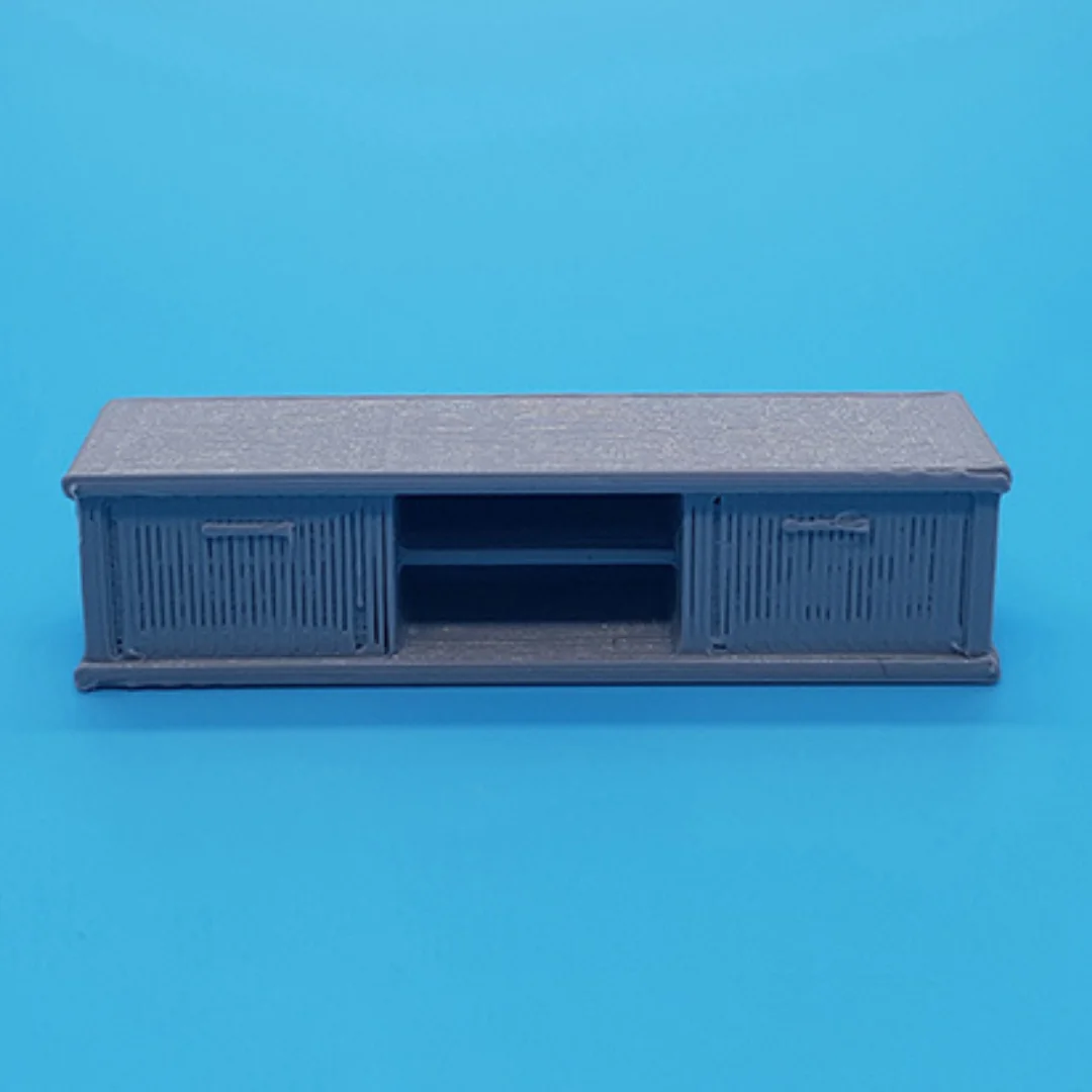 Life TV Table miniature model at 1:50 scale.