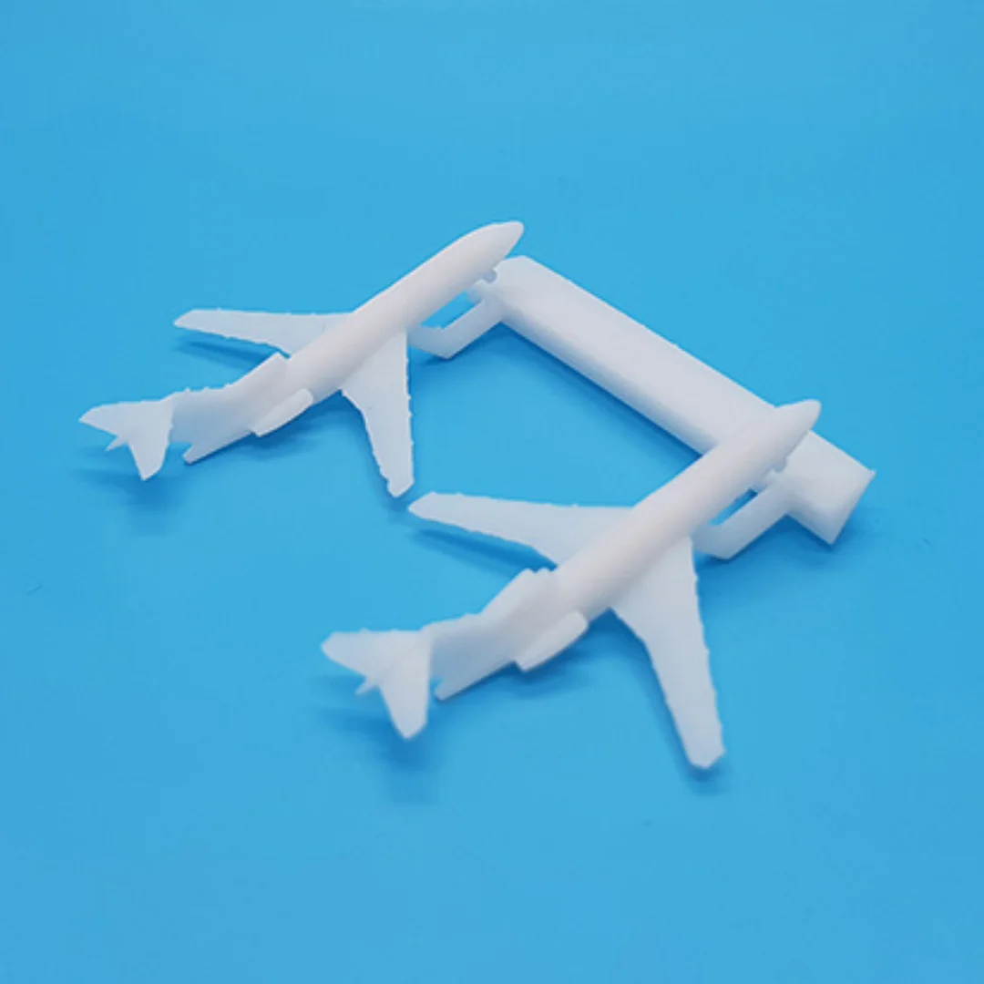 Boeing 727 Airplane miniature models shown together at 1:1000 scale.
