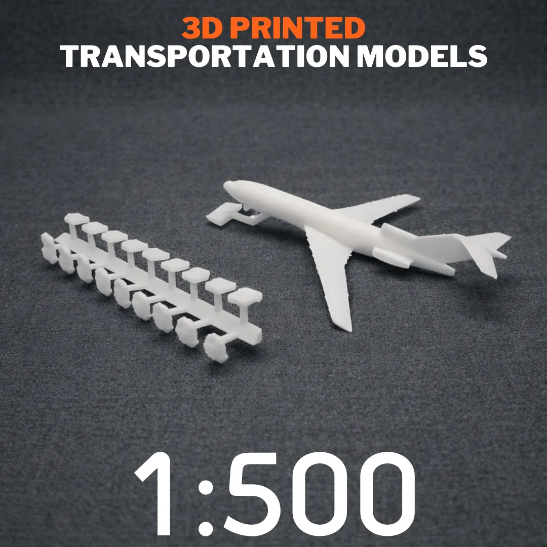 3D Printing Transportation Models Scale 1:500