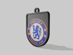 3d printed chelsea fc keychain