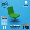 Best 3D Printing Hub in UAE Making 3D Printed Scaled models of Designer Chair Model Scale 1:50 for Interior students 3D Projects