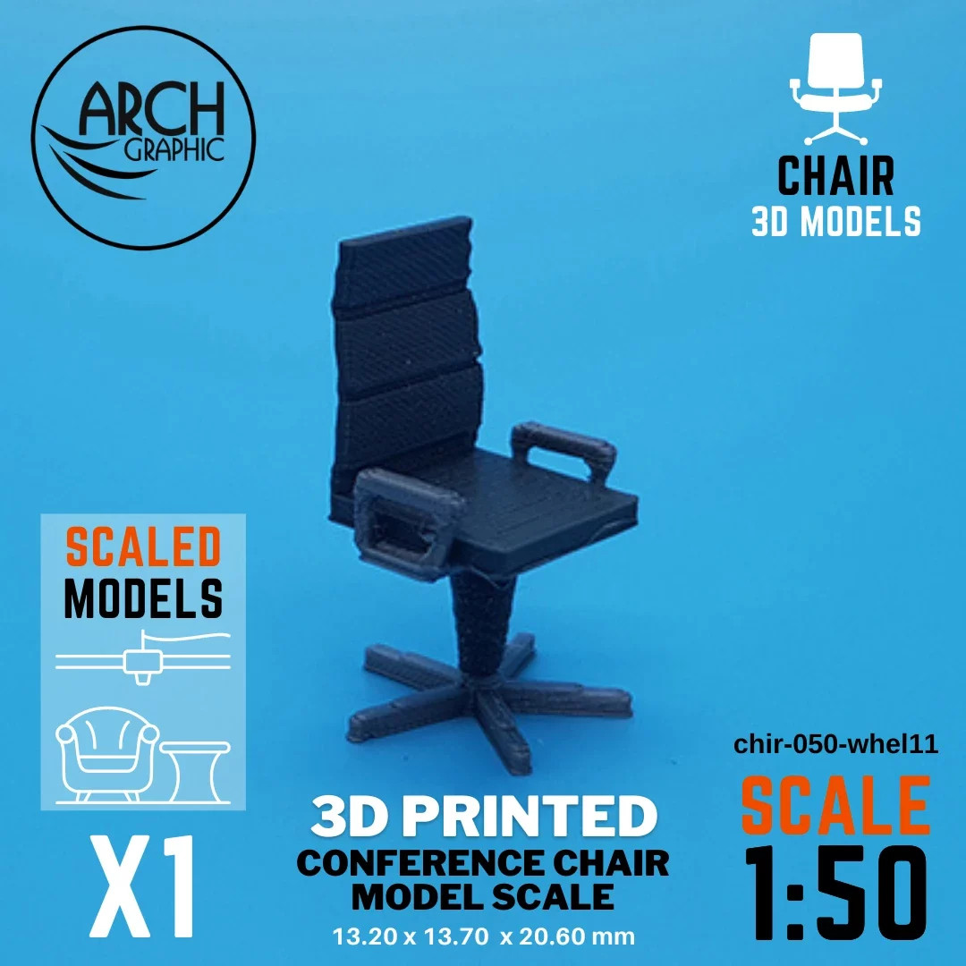 3D printed conference chair model scale 1:50