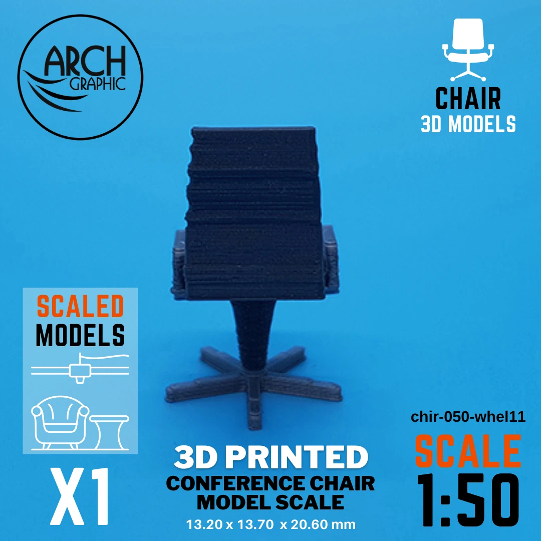 Fast 3D Printing Shop making 3D print Conference Chair Model Scale 1:50