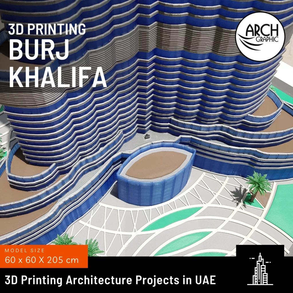 3D Printed Burj Khalifa from Arch Graphic Best 3D Print Hub in Sharjah