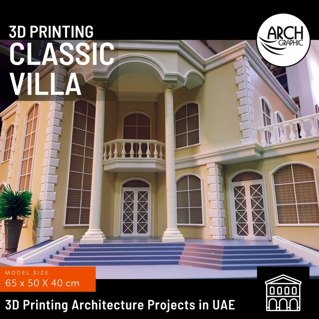 3d print classic villa in Dubai