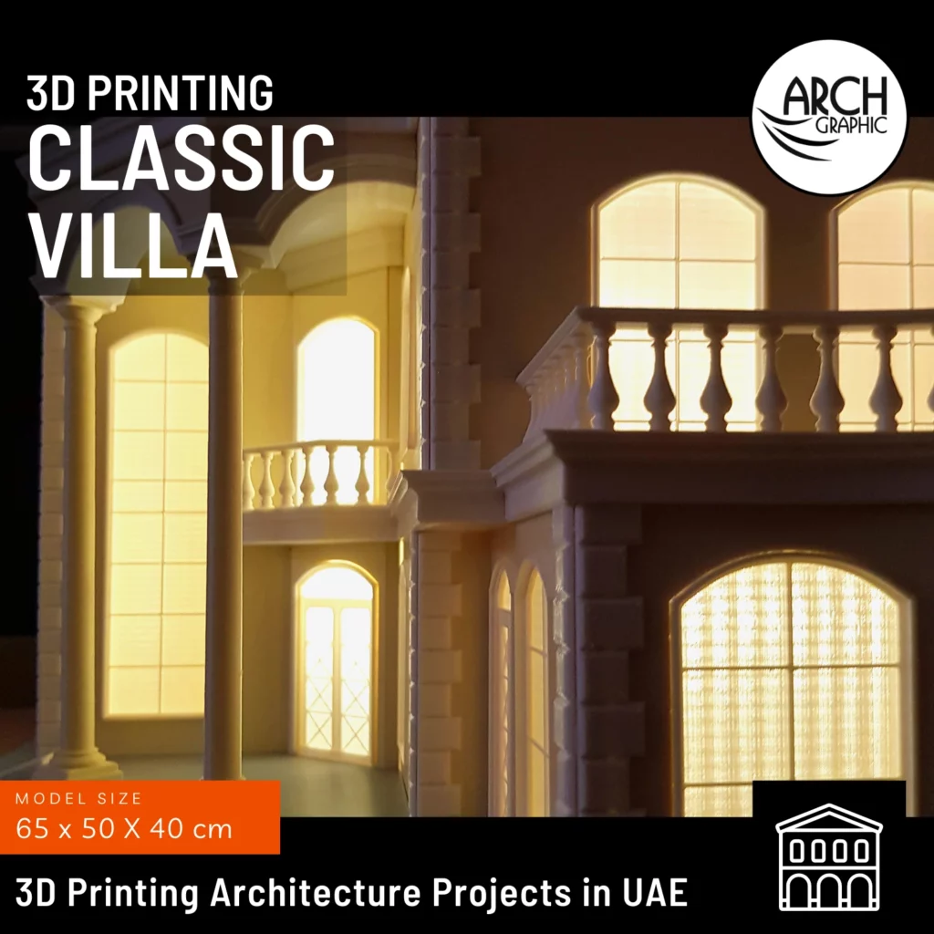 classic 3D print villa in uae