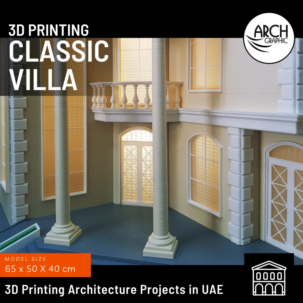 3d print villa model in Abu Dhabi
