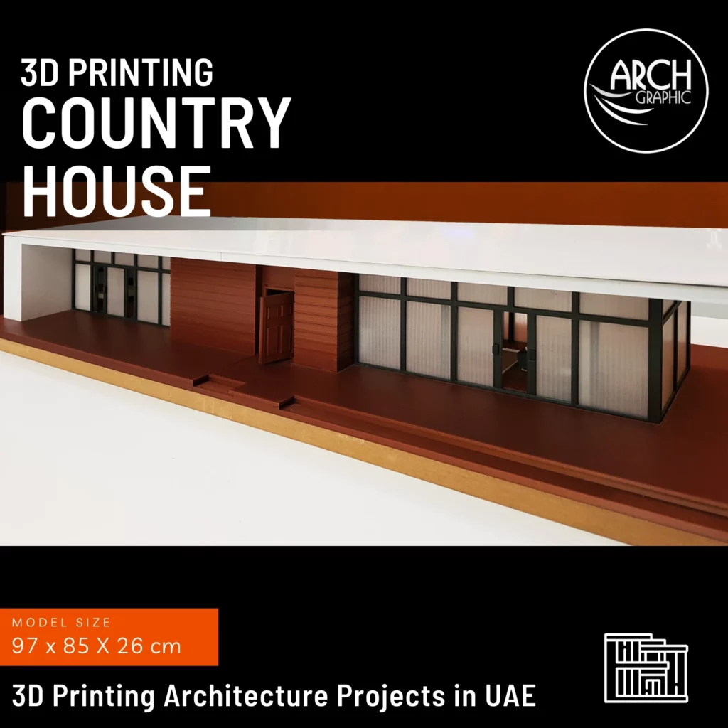 3d printing house scale model in UAE