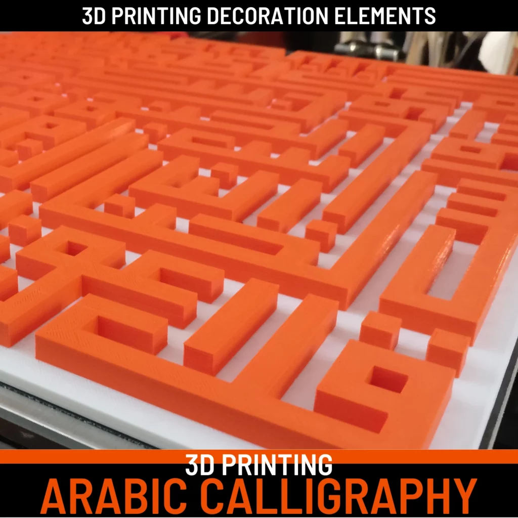 3d printing arabic calligraphy