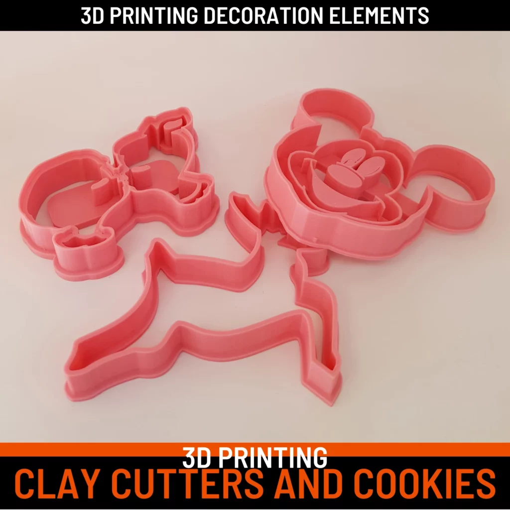 3d printing clay cutters and cookies