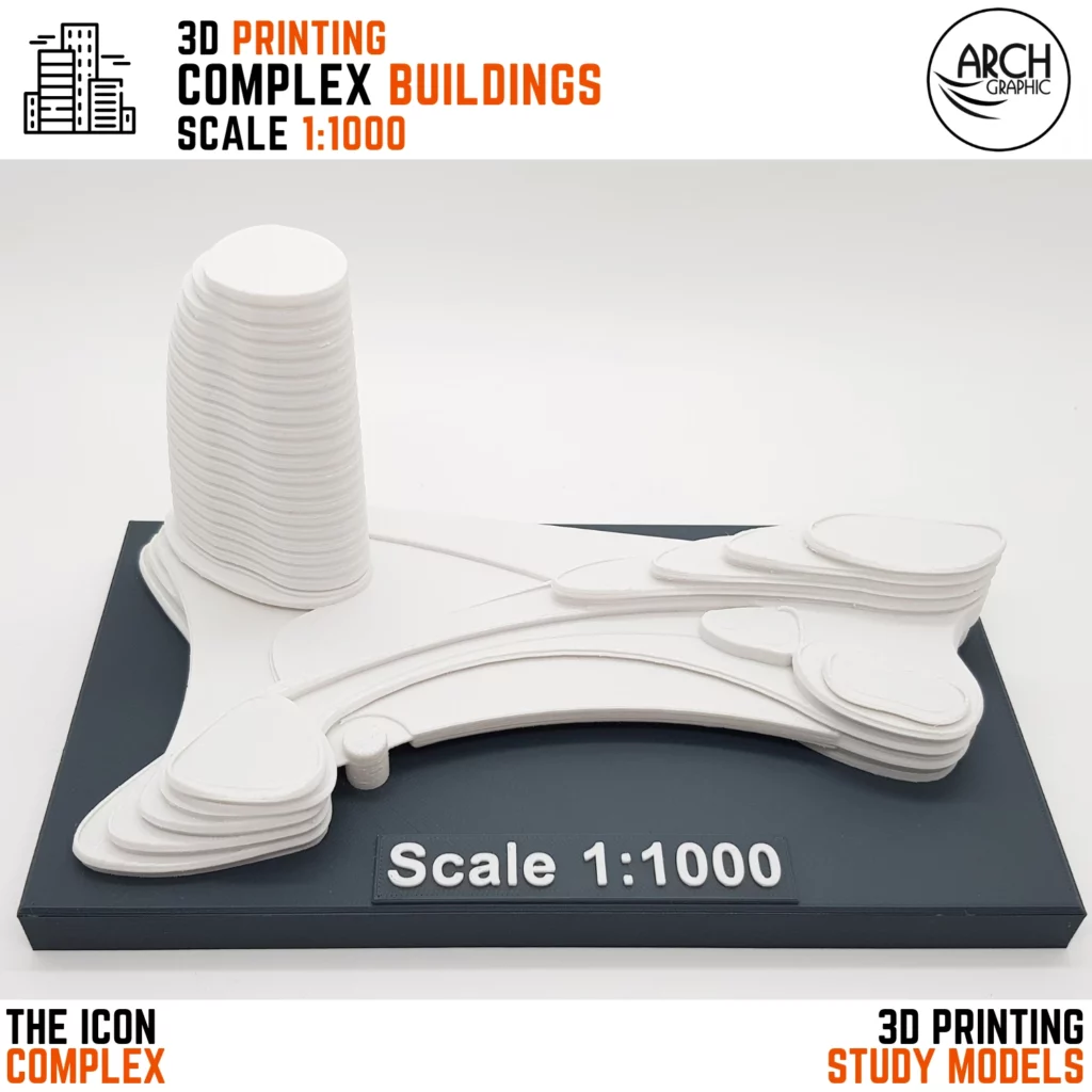 3D Print Complex Building Scale 1:1000