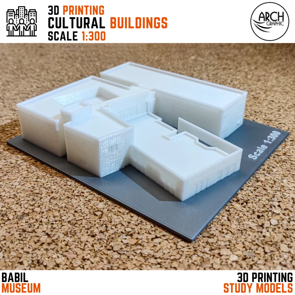 3D Printing Cultural Buildings Scale 1:300