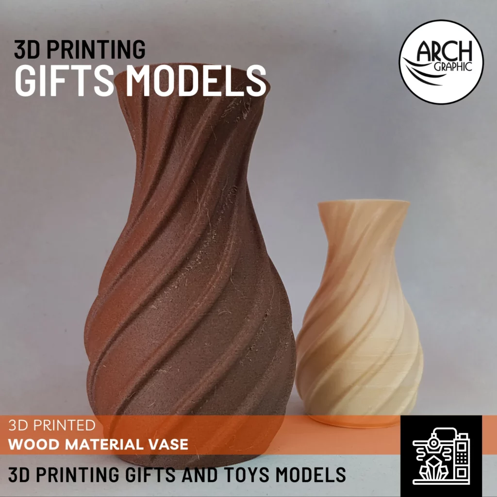 3D Printing Wood Material Vase