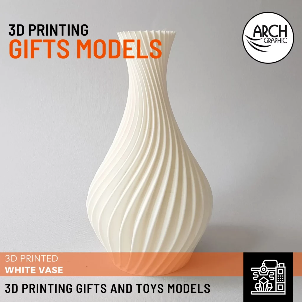 3D Printing White Vase