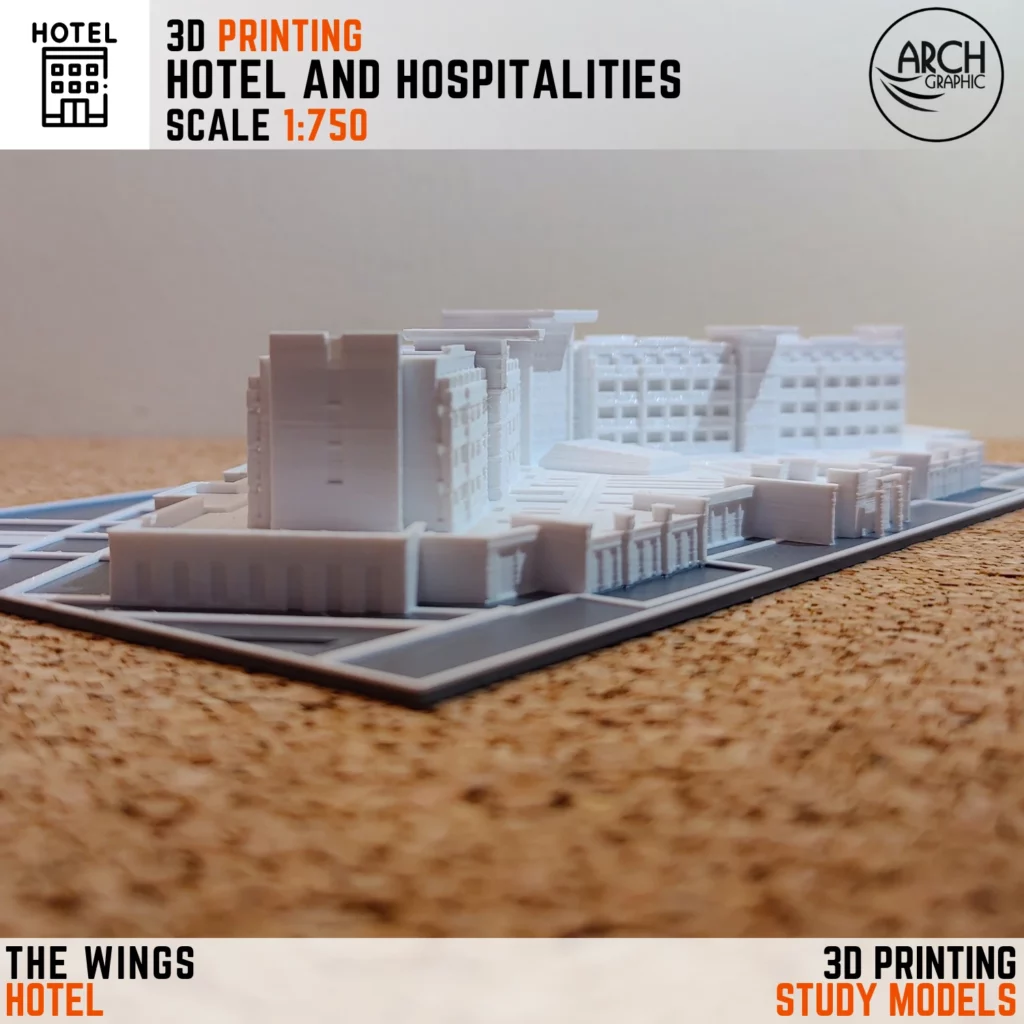 3D Printing Hotel Scale 1:750