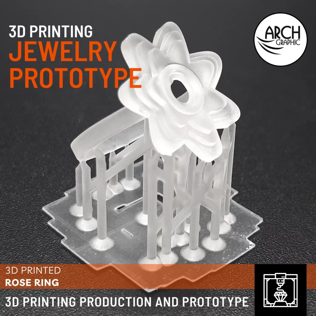 3D Printing Rose Ring