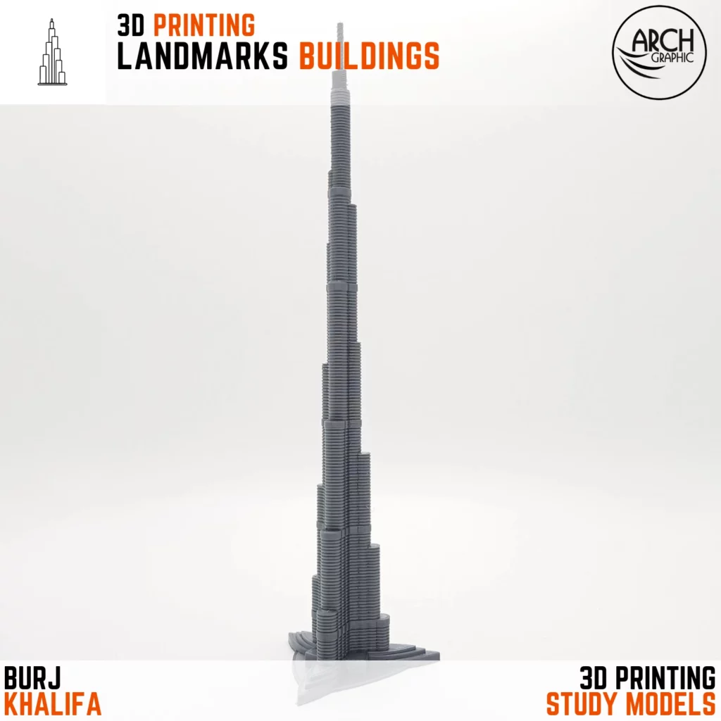 3D Prited Burj Khalifa in Dubai